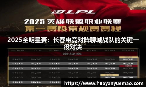 2025全明星赛：长春电竞对阵聊城战队的关键一役对决